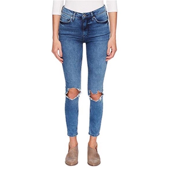 Free People Women's High-Rise Busted Skinny - Picture 1 of 8
